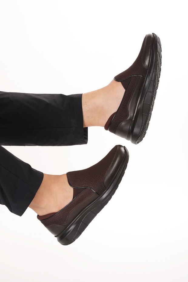 Men's Lightweight Comfortable Sole Casual Shoes Af.3680 Brown