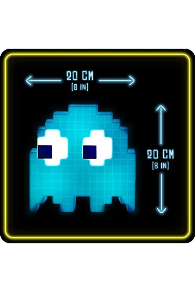 مصباح طاولة متعدد الألوان بتصميم باك مان - 3