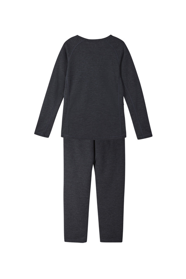 BLACK WOOL FIRST LAYER SET - 2