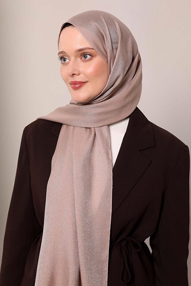 Latte Simli Bodrum Şal - 1