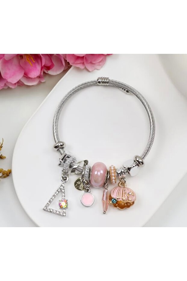 Çelik charm bileklik