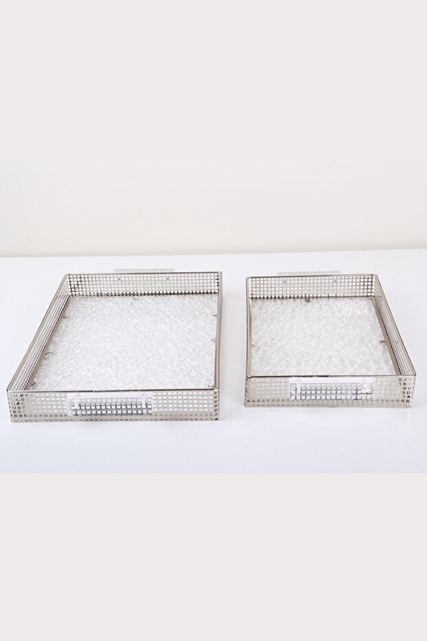 A set of versatile serving trays with a sophisticated and elegant design. - 2