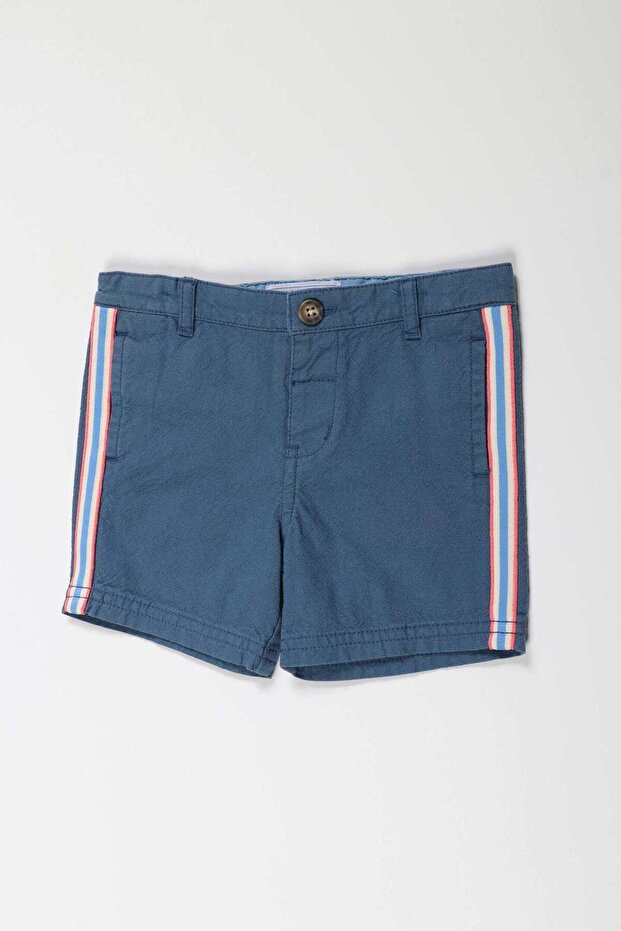 Boys Striped Side-Stripe Shorts