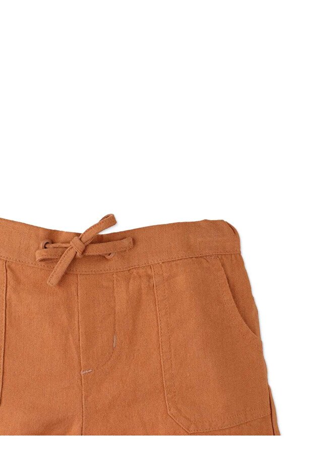 شورت سادة بجيوب جانبية - 3