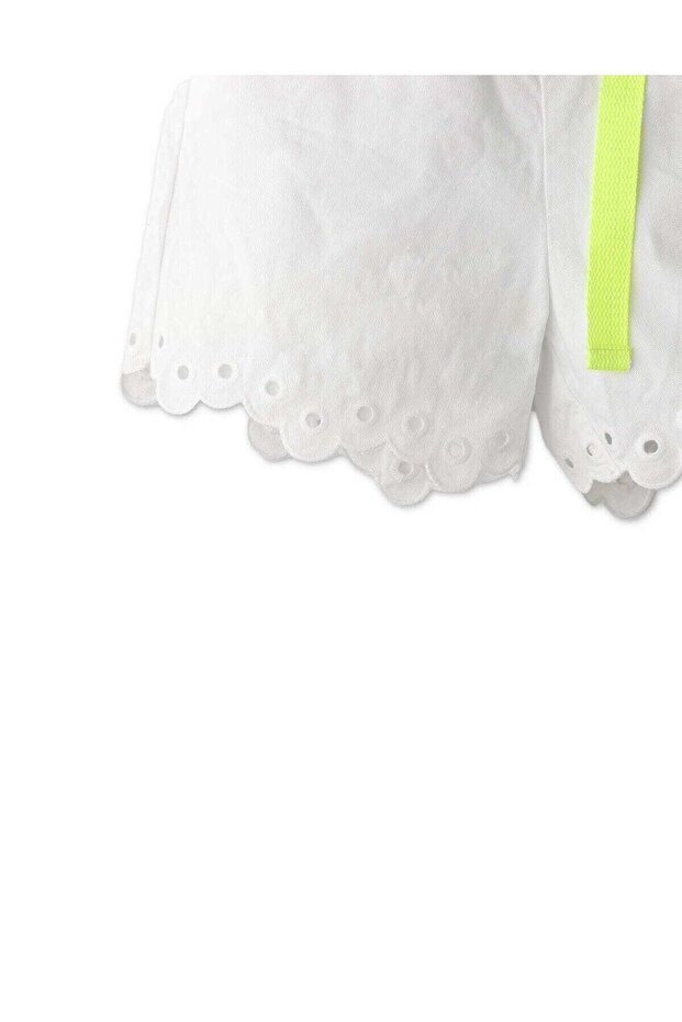 Girls Solid Drawstring Shorts - 3