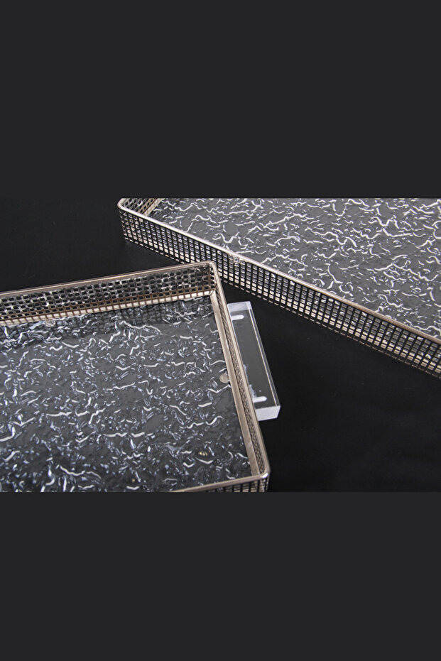 A set of versatile serving trays with a sophisticated and elegant design. - 7