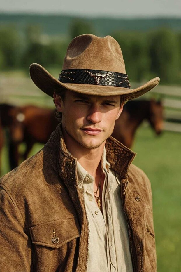 Western Eclipse Unisex Kovboy Şapka - 1