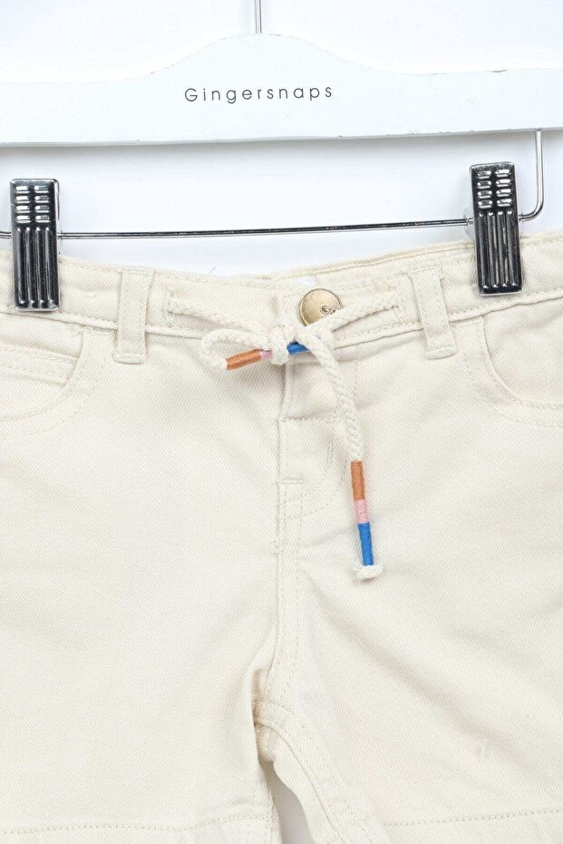 Boys Solid Side-Pocket Drawstring Shorts - 1