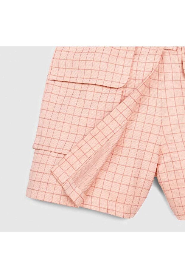 شورت منقوش بجيب أمامي - 3