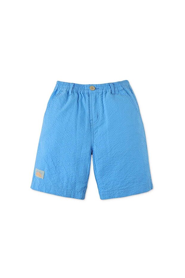 Boys Solid Button-Front Shorts - 1
