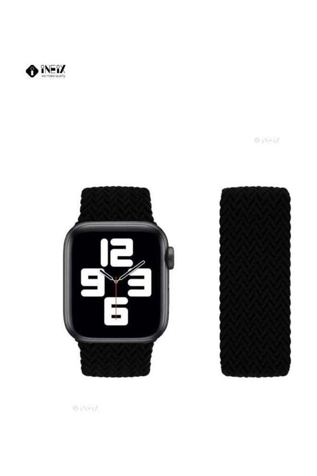 حزام بديل من السيليكون القابل للتمدد بحلقة منفردة مضفرة لساعة Apple Watch SE - 2