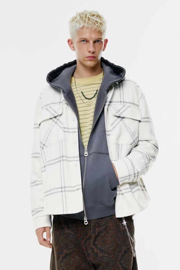 Kareli ince ceket - 5