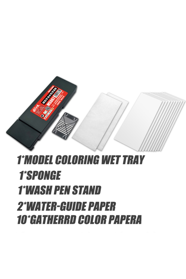 Set Wet Palette for Acrylic Painting Model Coloring Wet Tray Portable Paint Supplies Paint Holder Mi