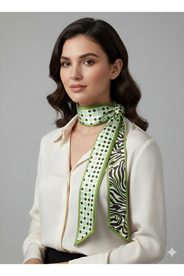 Double Sided Long Tie Scarf