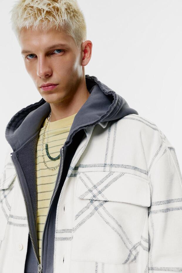 Kareli ince ceket - 2