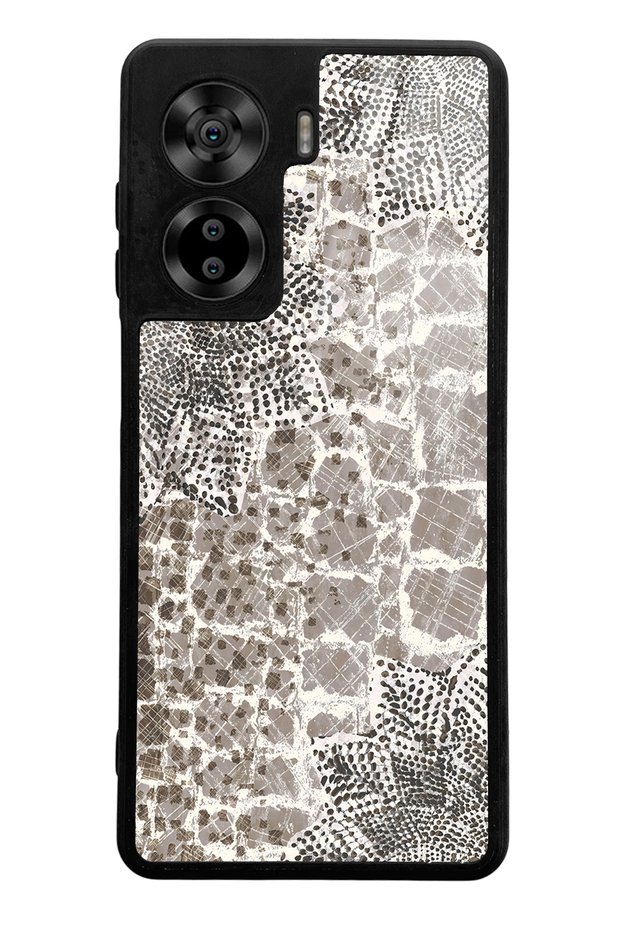 Casper Via X40 Stone Leaf Design Glossy Phone Case Compatible