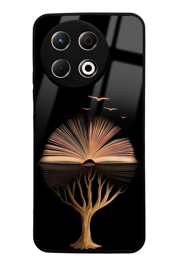 حافظة هاتف لامعة بتصميم كتاب لهاتف تكنو سبارك 30 برو متوافقة