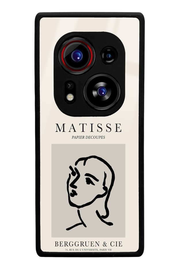 حافظة هاتف لامعة متوافقة مع هاتف Tecno Phantom X2 Pro بتصميم Matisse Papier