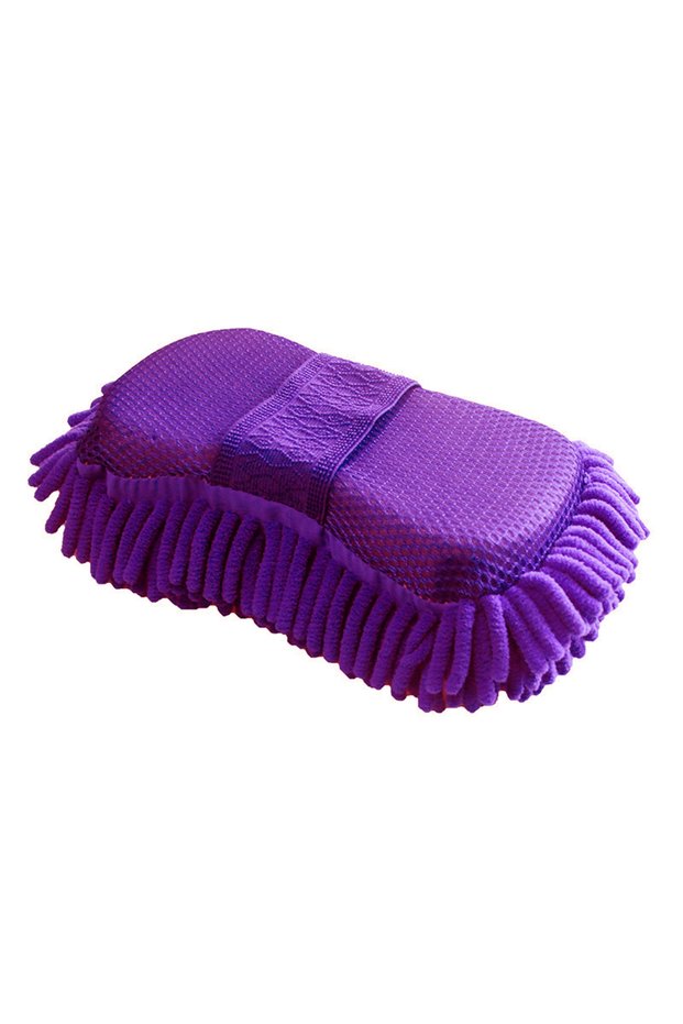 Purple Car Wash Microfiber Car Washer Sponge Cleaning Car Care Detailing Brushes Washing Towel Auto