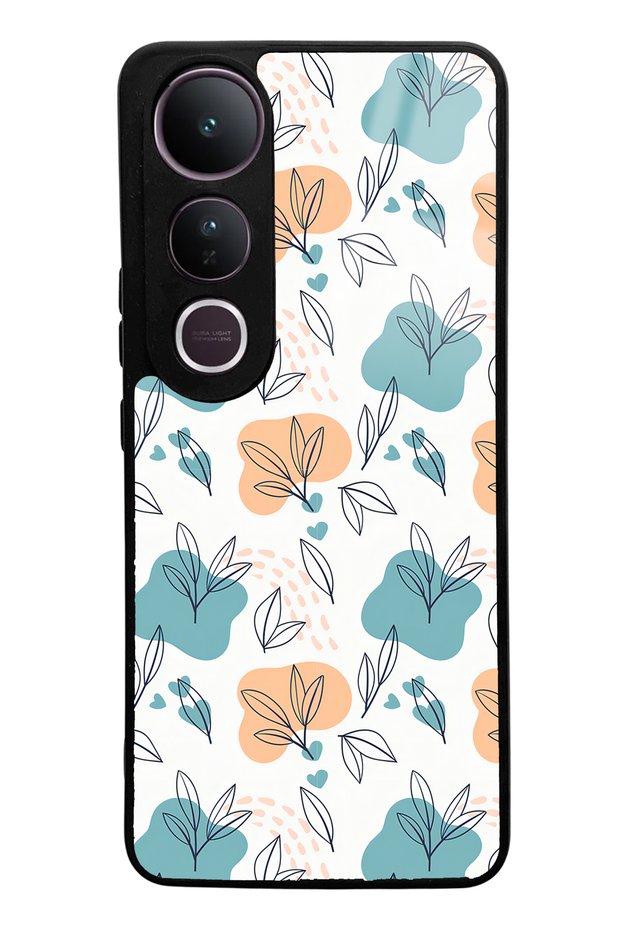 Vivo V50 Lite Compatible Tiny Leaves Design Glossy Phone Case