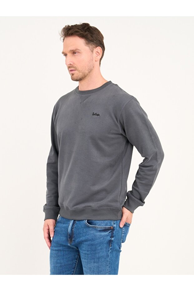 Men's solid-colored sweatshirt - 4
