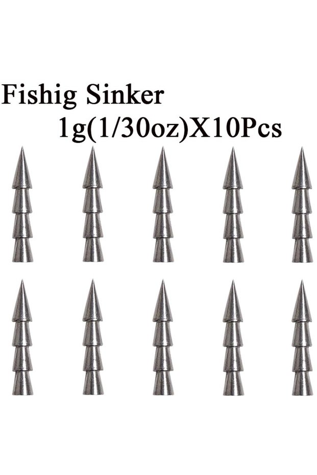1g 10pcs/lot Fishing Insert Weight 0.5g 1g 1.5g 2g 3.2g 4g Weight Sinker Fishing Soft Bait Fishing A