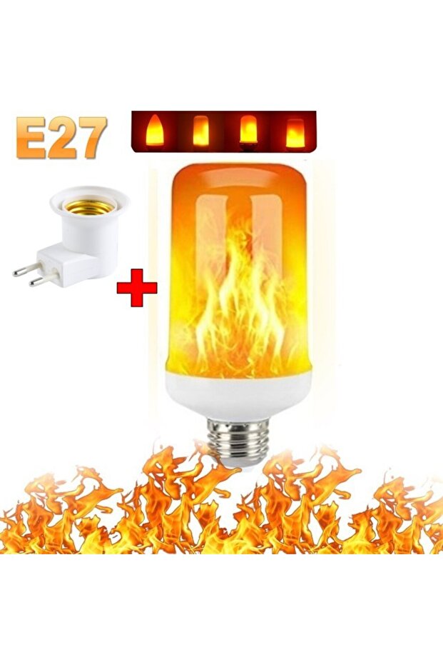 لمبة إضاءة شعلة LED E27 4 أوضاع 9 وات B 4 أوضاع E14 E27 إضاءة LED للحفلات بتأثير اللهب محاكاة إضاءة النار
