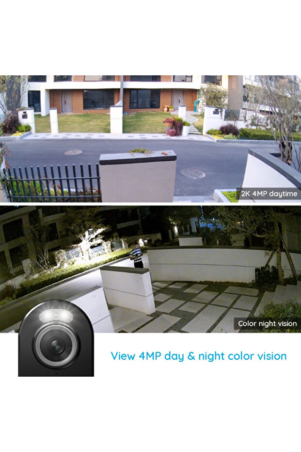 Cameră supraveghere Argus B330 cu inteligență artificială, detecție, baterie, 4MP - 8