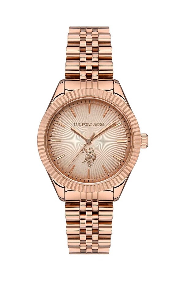 Analog Watch For Women, 34 mm, Rose Gold - USPA2045-02