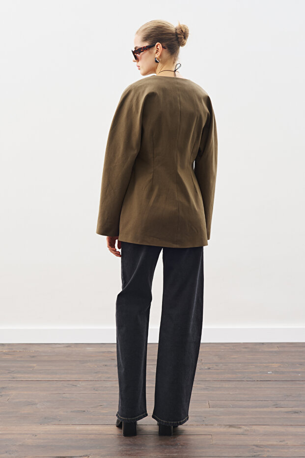 STUDIO BLAZER CEKET HAKİ - 4