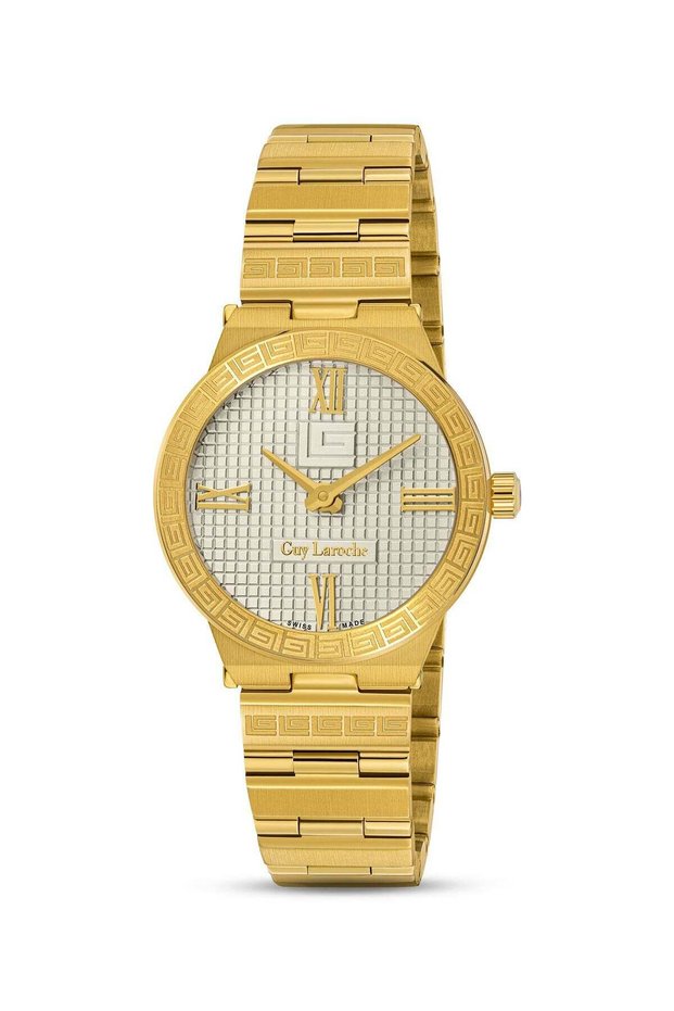 Sacha Watch for Women with Gold Stainless Steel Bracelet 25 mm 5 Atm