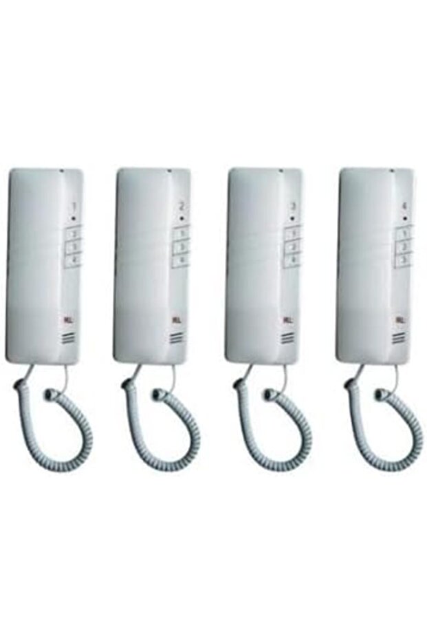 RL 4 Way Wireless Intercom System 2.4GHz Dual-Way Digital Doorbell (RL-0510B4) - 1