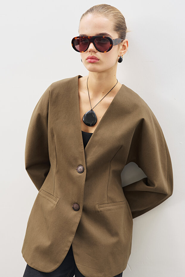 STUDIO BLAZER CEKET HAKİ - 3