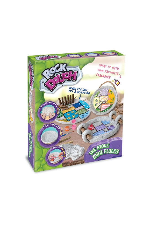 CREATIVE ROCK DOUGH SET, MINI PLATES - 1
