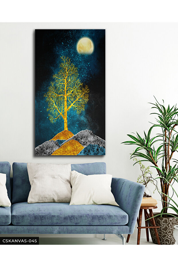 Golden Tree of Life One Piece Canvas, Canvas Painting
