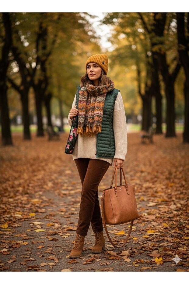 Kadın Çift Taraflı Kapitone Yelek - 6