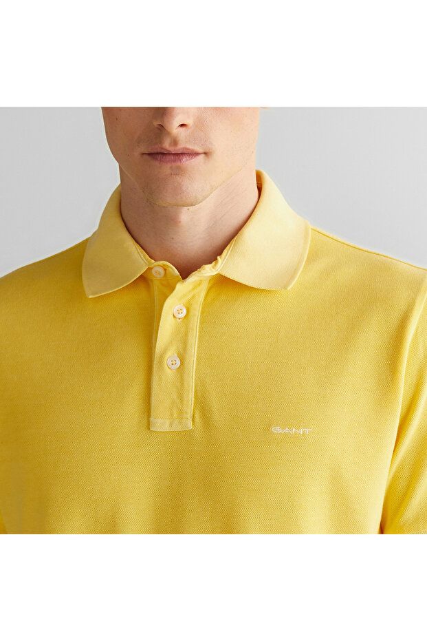 Erkek Sarı Regular Fit Polo - 4