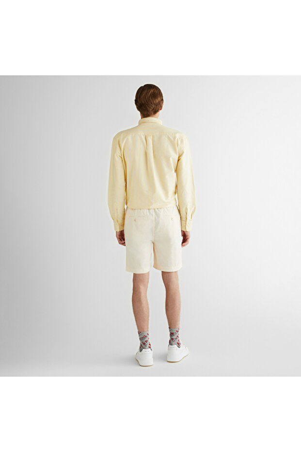 Erkek Krem Regular Fit Şort - 2