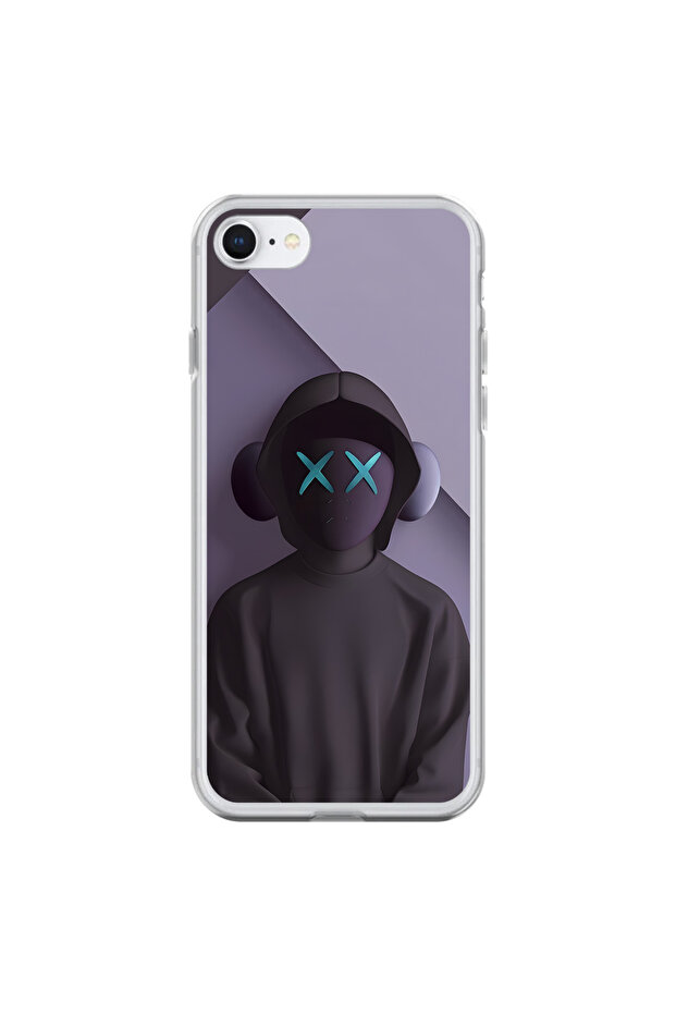 حافظة شفافة متوافقة مع هاتف iPhone 8 بتصميم No Face 2 - 1