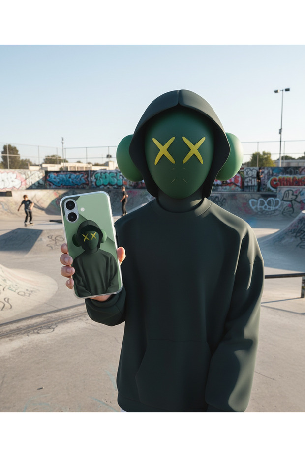 حافظة شفافة متوافقة مع هاتف iPhone 8 Plus بتصميم No Face 1 - 2