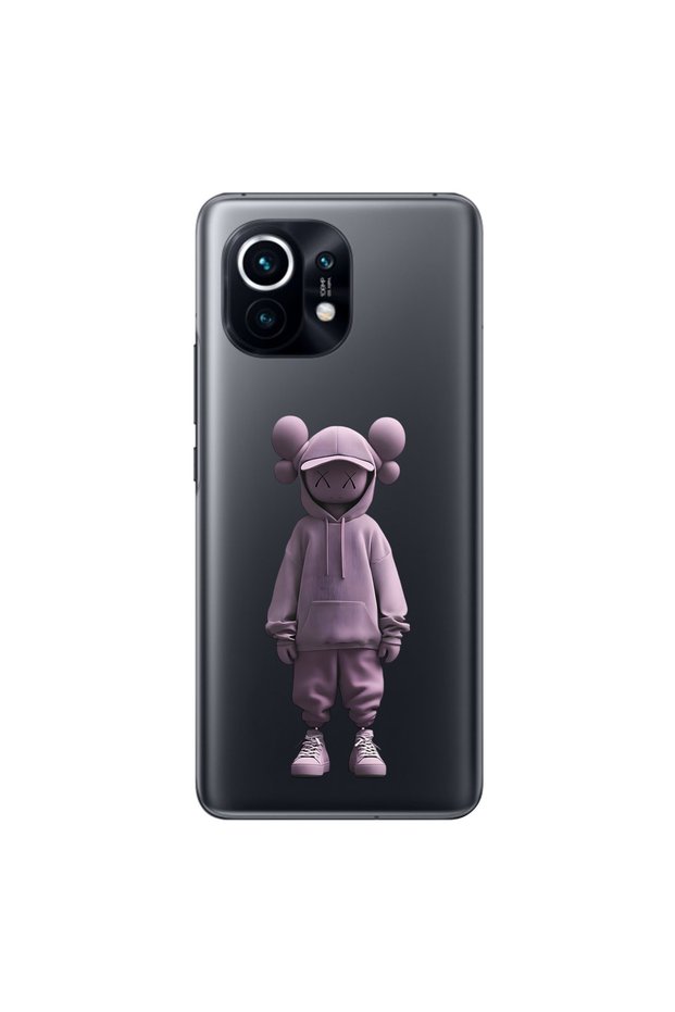 Xiaomi Mi 11 Lite Compatible Transparent Case No Face 4 Designs