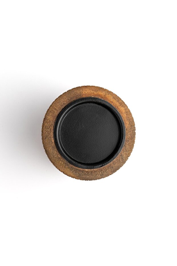 Terra Kısa Rustik Şamdan 15 cm - 5