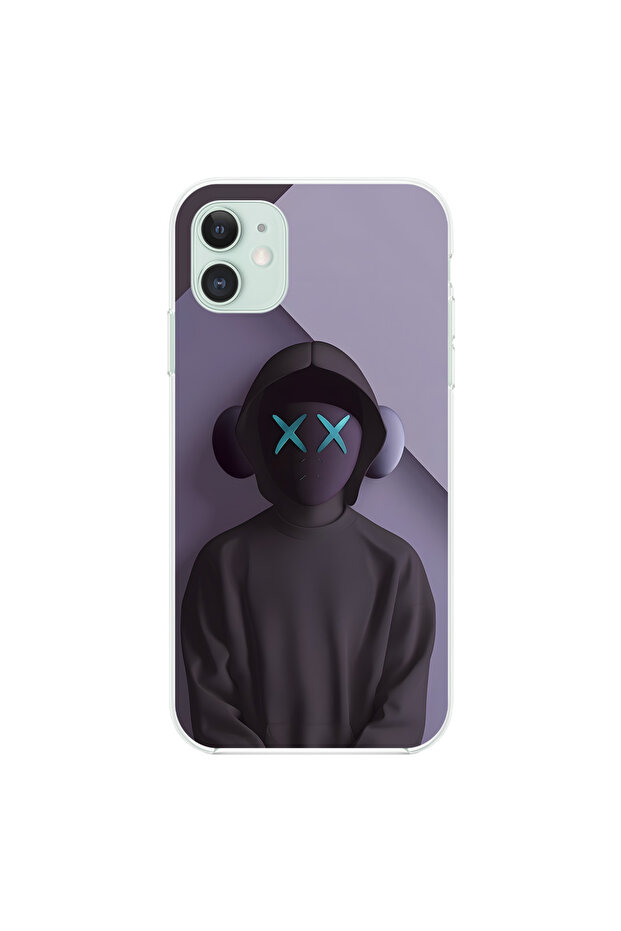 حافظة شفافة متوافقة مع هاتف iPhone 11 بتصميم No Face 2 - 1