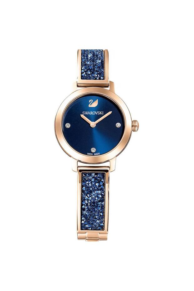 Cosmic Rock Watch, Metal Bracelet, Blue, Rose Gold-Tone Finish