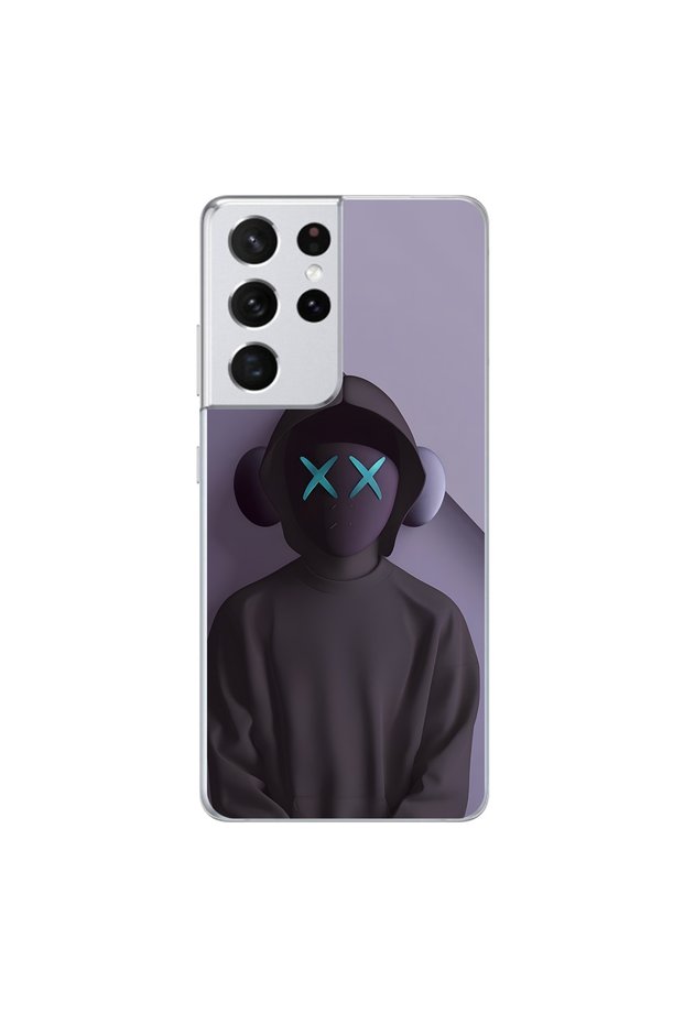 Samsung Galaxy S21 Ultra Compatible Transparent Case No Face 2 Design