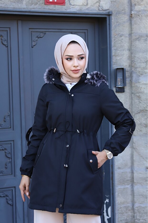 Winter Coat & Jacket with Fur Inside and Waterproof