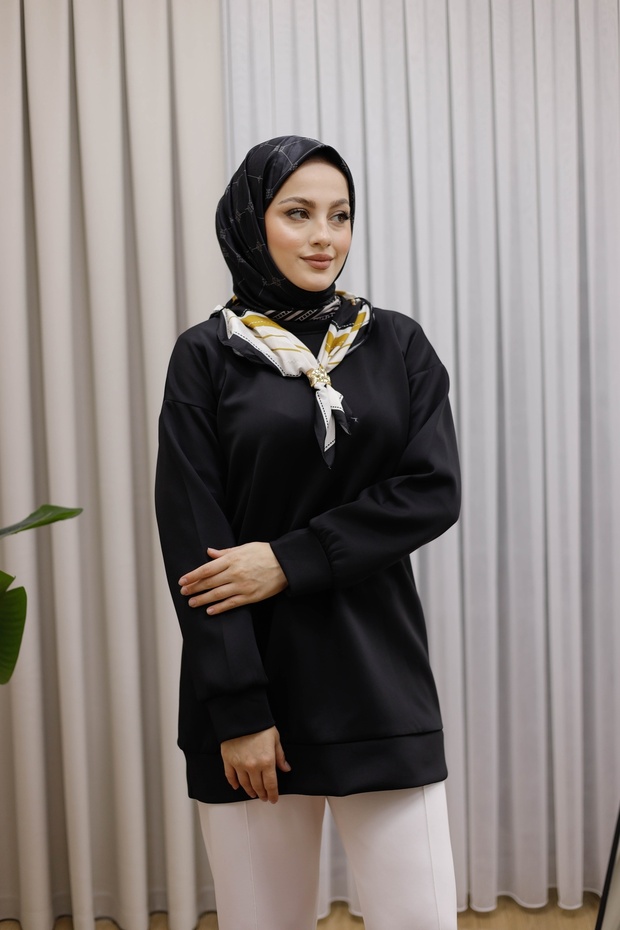 YAKA FULARLI TUNİK - 5