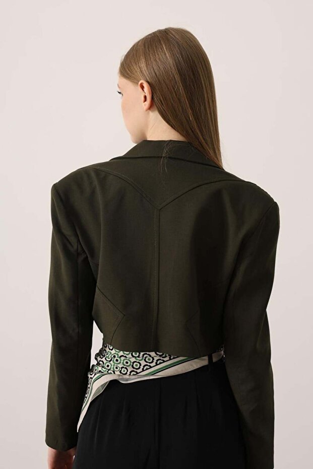 Kısa Ceket - Haki - 5