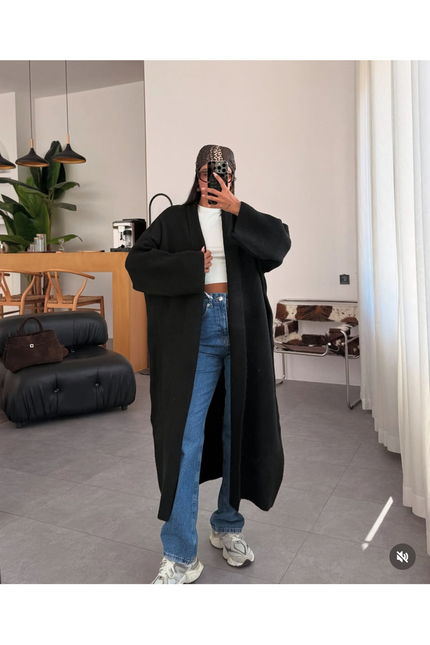Premium Trend Winter Long Wool Cardigan