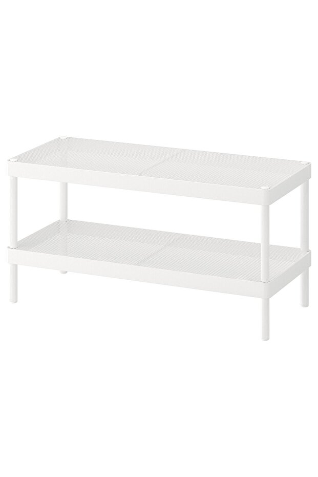 MACKAPÄR Shoe rack, white, 78 x 32 x 40 cm